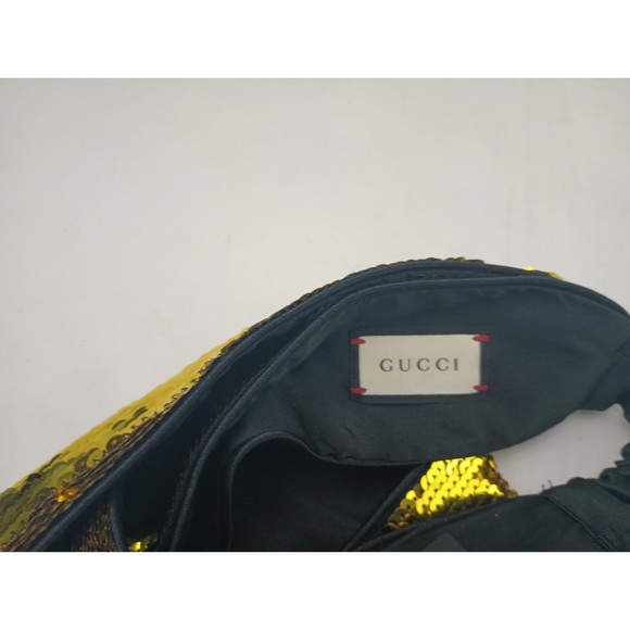 Gucci Gold Sequin Twisted Headband 24 x 14 cm main image 4
